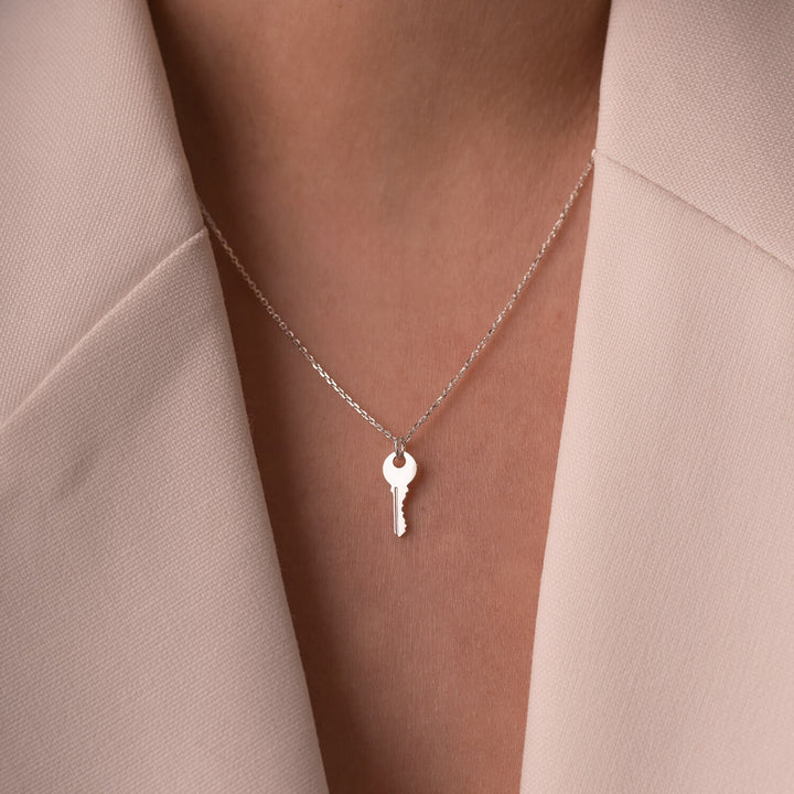 Key Pendant in Sterling Silver