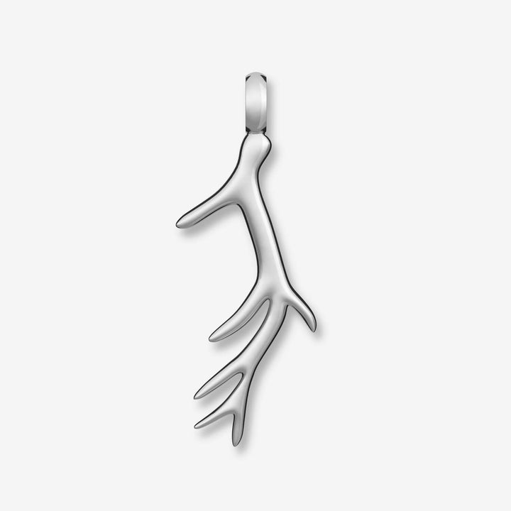 Antler Pendant in Sterling Silver