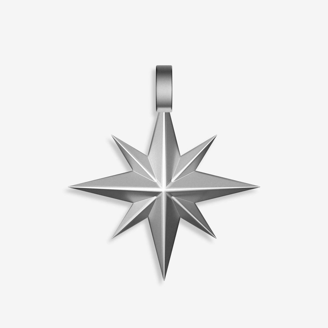 North Star Pendant in Sterling Silver