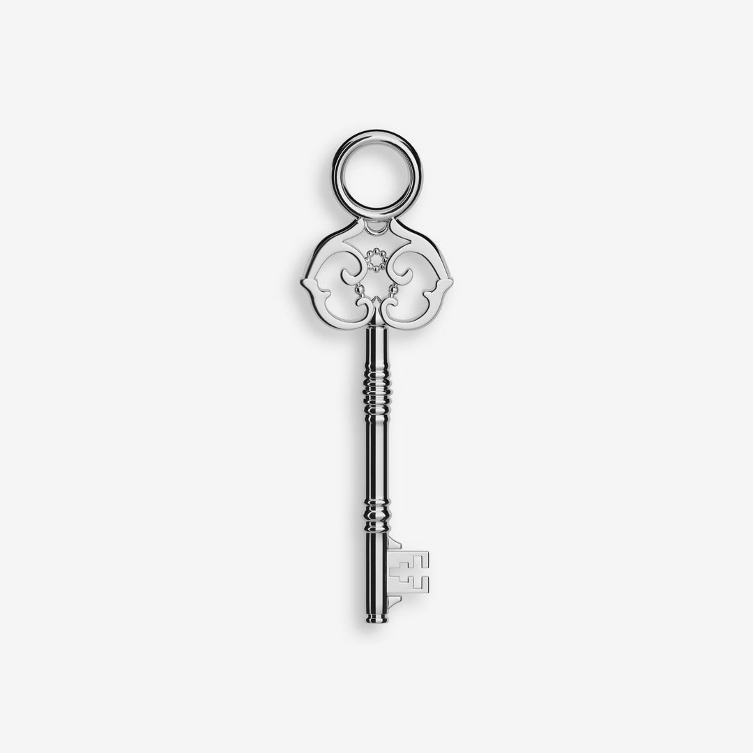 Victorian Key Pendant in Sterling Silver