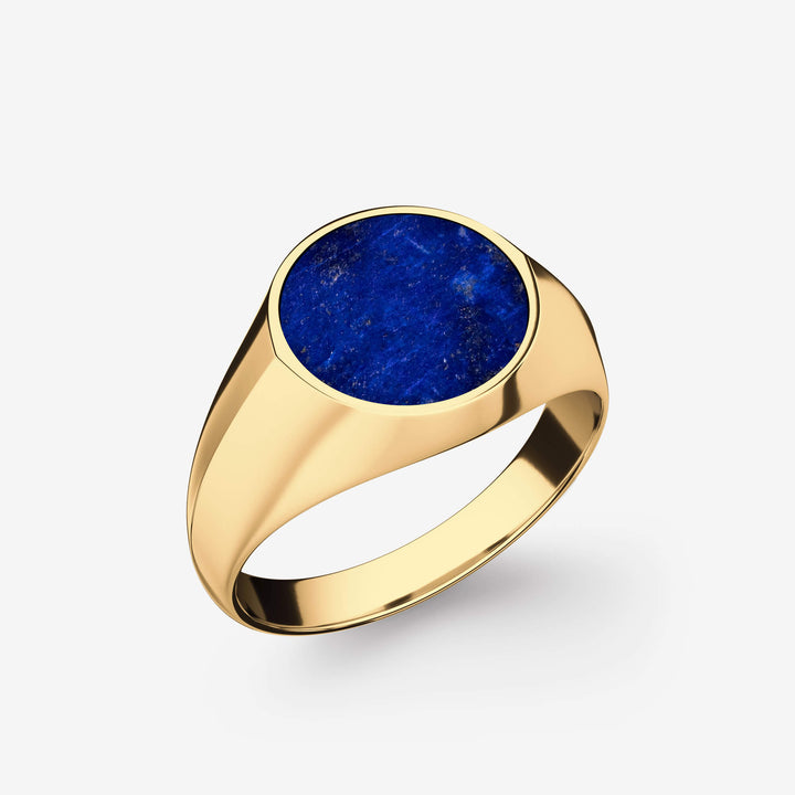 Srebrny Sygnet z Lapis Lazuli