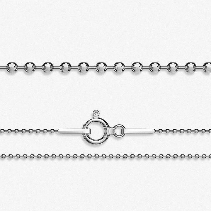 Ball Pendant Chain in Sterling Silver