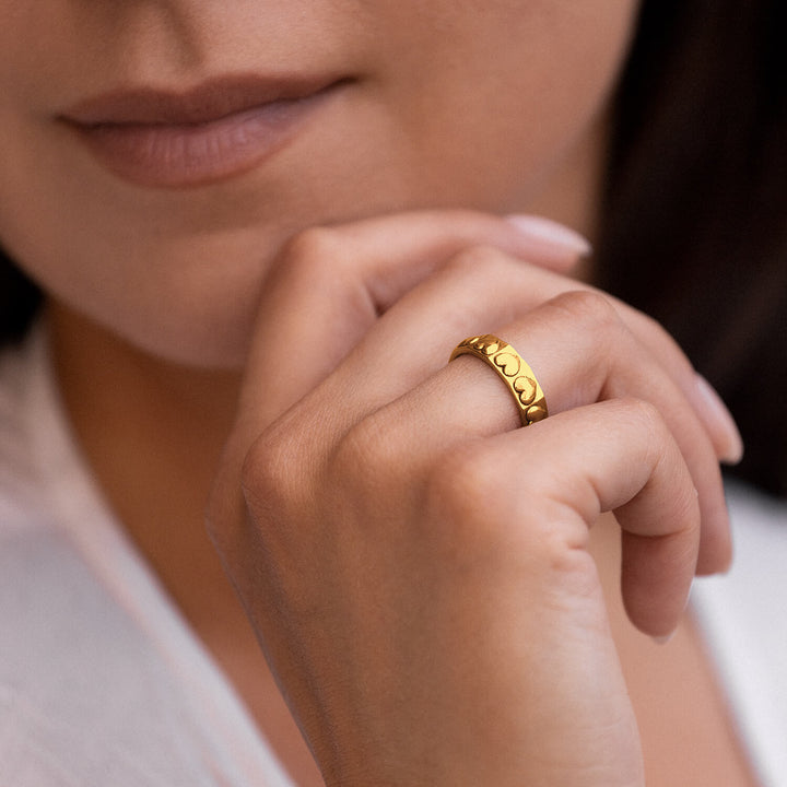 "Hearts" Ring in Sterling Silver