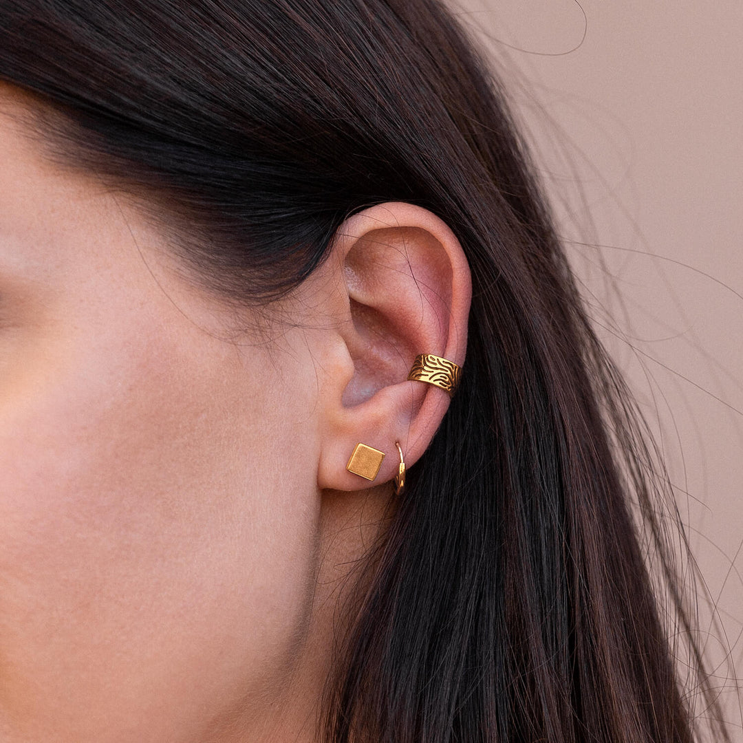 Square Earrings in Sterling Silver