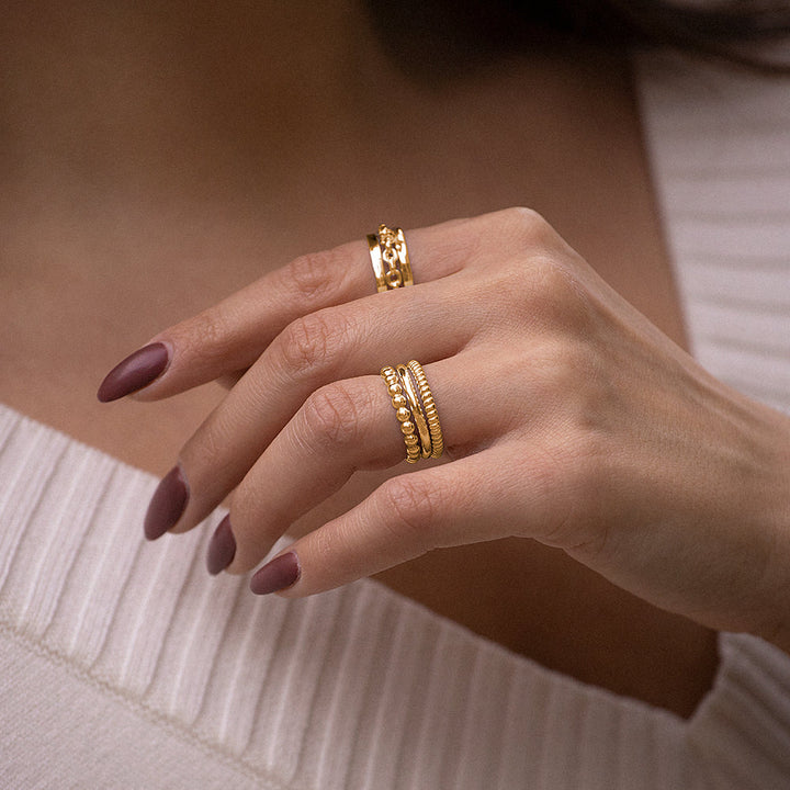 Rope Stacking Ring in Sterling Silver