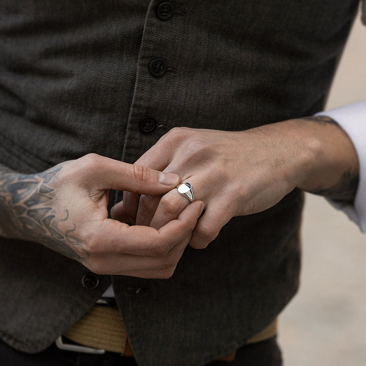 Signet Ring in Sterling Silver