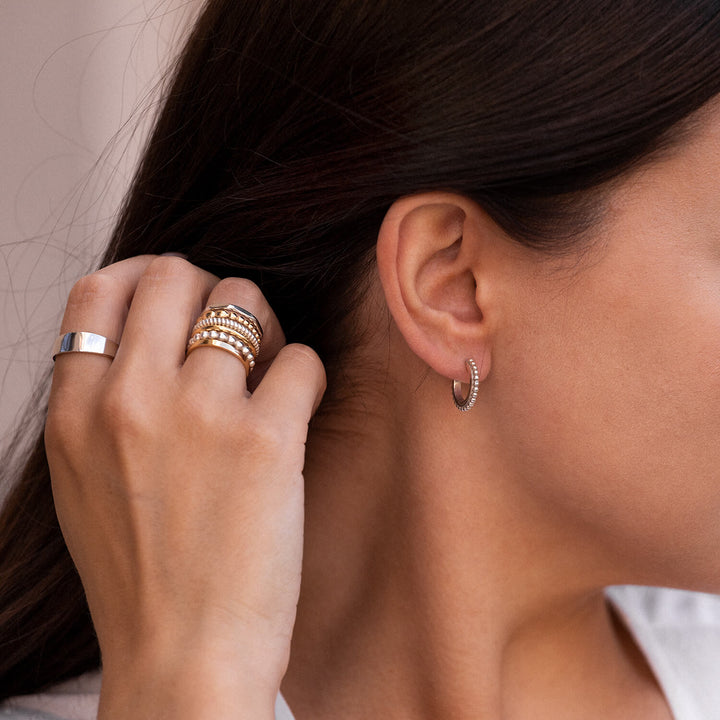 Hoop Earrings in Sterling Silver